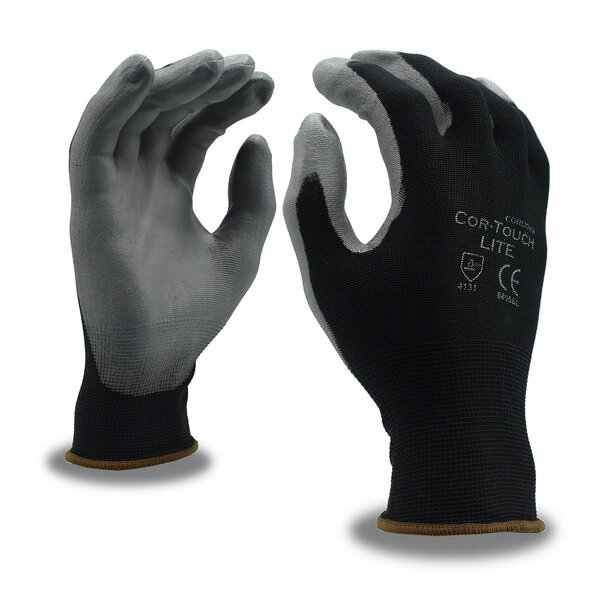 Cordova Polyurethane Coated Machine-Knit Gloves, Cor-Touch Lite, L, 12PK 6895BL